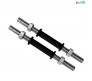 5 Ft Weight Lifting Straight Bar + 3 Ft Curl Bar + 2 Dumbells Rods + 4 Locks (Combo Set)